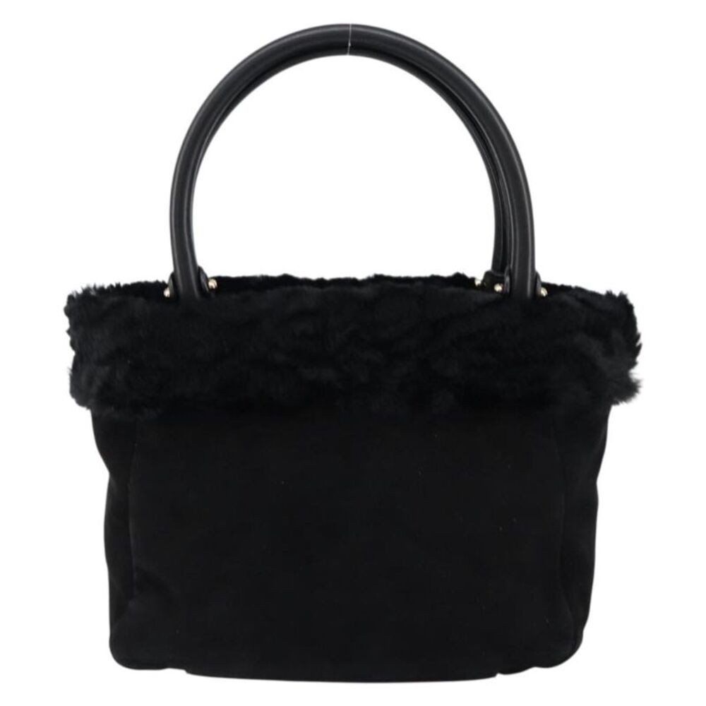 Salvatore Ferragamo Vala Suede Black Suede Handbag - Picture 2 of 16